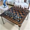 Senza marchio Set scacchi vintage Impero romano - tavola in noce fatta a mano, regalo perfe...