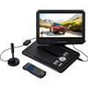 DVD1025 - Lettore DVD Portatile Portatile E DVB-T2 HD Tuner (TV), Schermo TFT/LC