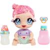 Glitter Babyz MGA'S MARINA FINLEY - Bambola Con 3 Cambi Di Colore, Capelli Rosa Glitterati, Costume Da Sirena, Accessori, Biberon E Ciuccio - Età: 3+ Anni