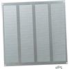 Steinberg14 Griglia di Ventilazione Rettangolare 400x400 mm - Griglie di Aerazione in Metallo Nero - Serranda di Scarico dell'aria con Zanzariera - Copri Bocchetta Interna a Parete e a Soffitto