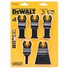 DEWALT Juego de 5 hojas de sierra para multi-herramienta