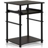 Furinno Home Scrivanie per Computer, HOLZ, Espresso/nero, taglia unica