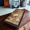 Senza marchio Backgammon Set Dama da Tavolo Gioco in Legno Mappa del Mondo Fatto a Mano...