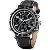 PINDOWS Orologio sportivo digitale da uomo con cronometro, allarme conto alla rovescia, impermeabile fino a 50 metri, orologio tattico con retroilluminazione a LED, orologio multifunzione da uomo