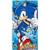 Clondo Telo Mare Bambini Per Sonic Fan - Microfibra Morbida in Poliestere - Asciugamano Mare Piscina, Colori Vivaci, Idea Regalo Estate, Gadget Ufficiale