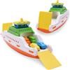® 39 Cm (15") Traghetto Colorato Con Rampe Mobili E 4 Mini Auto - Giocattolo Acq