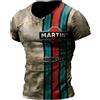 T-SHIRT MARTINI RACING STYLE VINTAGE MAGLIETTA UOMO ESTATE CLASSIC RALLY CAR 80s