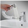 Brigros Doccino Easy Universale, Doccino Per Lavandino, Doccetta Per Doccia, Sifone Da Cucina, Facile Da Installare, Fissaggio Con Bioadesivo, Pratico E Compatto