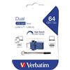 VERBATIM USB VERBATIM 64GB USB DRIVE 3.0 STORE N GO DUAL