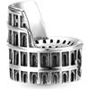 GNOCE 925 Sterling Silver Charm Bead con Pietre Preziose Blu Ala Ciondolo Pendenti E Ciondoli Adatto Bracciali Collane Gioielli Regalo per Le Donne Ragazze Figlia (Colosseo)