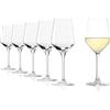 Stölzle Lausitz Calici da Vino Bianco Revolution Set di 6, 365 ml - Ideali per Vini Bianchi Corposi e Rossi di Media Struttura - Elegante Calice in Cristallo - Lavabile in Lavastoviglie
