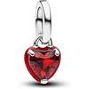 PANDORA ME 793042C05 - Ciondolo a forma di cuore, in argento Sterling con cristalli artificiali, compatibile con ME e Moments, colore: Rosso