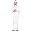 SMIFFYS Costume arabo, Bianco, con veste e copricapo Halloween