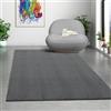 Mias Teppiche Mia's Teppiche Comfort Tappeto moderno a pelo corto, lato inferiore antiscivolo, lavabile fino a 30 gradi, morbidissimo, effetto pelliccia, Antracite, 160 x 220 cm