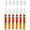 Molotow One4All 127HS - Pennarello acrilico lucido (spessore del tratto 2,0 mm, lucido, altamente coprente e permanente, ad asciugatura rapida, ricaricabile, per quasi tutte le superfici, 6 pezzi,