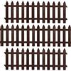 VILDE Recinzione decorativa da giardino, 30 x 30 cm, 3 m, 10 pezzi (marrone)