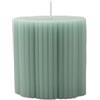 Villeroy & Boch - Fleur Gifts candela, dimensioni: ca. 7,5 × 7,5 cm, verde, candela decorativa con motivo floreale, cera dai colori intensi (paraffina)