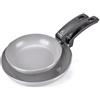 Moneta Innova Set di padelle 20+26cm, rivestimento naturale FineGres (NO PFAS), anche per induzione, 100% Made in Italy