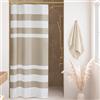 Madison Park Tenda da doccia per bagno 3M Scotchgard con trama a nido d'ape, gestione dell'umidità, qualità spa, tende da doccia moderne per bagno, stalla 91 x 183 cm, grigio talpa