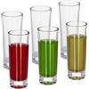 Relaxdays Set da 6 Bicchieri, 6 cl, Vetro, Shot, caffè, Base Pesante, Resistenti, Lavabili in Lavastoviglie, Trasparenti