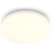 BRILONER - Plafoniera LED con luce bianco caldo, 18 W e 1850 lm, lampada per zona giorno, plafoniera camera da letto, plafoniere, lampadario, 26 x 6 cm, bianco