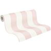 A.S. Création 381013 38101-3 - Carta da parati a righe in tessuto non tessuto, 10,05 m x 0,53 m, colore: rosa e bianco