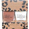 Nails Inc 45 Secondi Speedy Gloss On The Prowl Nail Polish Duo, lucido, senza scheggiature, lunga durata, asciugatura rapida, asciugatura all'aria, manicure e pedicure professionale, unghie di mani e