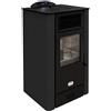 Stufe A Pellet Italia Malibù 18 Kw - Pulizia Automatica Colore: Nero