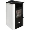 Stufe A Pellet Italia Malibù 18 Kw - Pulizia Automatica Canalizzata Colore: Bianco