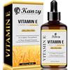 Kanzy Olio di Vitamina E per il Viso, Capelli, Unghie e Pelle d-Alfa-Tocoferolo, 60 ml Vitamin E Oil Olio Antietà Contro le Rughe Olio ideale per Uomini e Donne