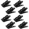 Huayue 8 Pezzi Clip per Cavo per Auricolare 360 Gradi Nera