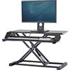 Fellowes 8091001 Postazione di lavoro Sit Stand Corsivo, per lavorare seduti e in piedi, colore nero