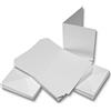 Craft UK Limited Confezione da 50 cartoncini e buste in lino Craft UK W111 A6 - Bianco