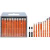 BGTEC Set di Punte Diamantate 10 Pezzi da 8 mm e Punte Eccentriche 10 pezzi 5-10mm per legno, plastica, mattoni, piastrelle, vetro