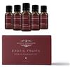 Mystic Moments | Kit Regalo Iniziale di Oli Profumati Frutta Esotica 5x10ml| 5 Oli Profumati Dolci Tropicali - Banana, Kiwi, Papaya, Ananas e Anguria | Luminosa Atmosfera Estiva in Casa