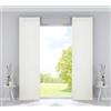 Gardinenbox Milano 203571-2 - Set di 2 tende oscuranti a pannello, 245 x 60 cm, colore: crema