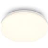 BRILONER - Plafoniera LED con luce bianco caldo, 12 W e 1300 lm, lampada per zona giorno, plafoniera camera da letto, plafoniere, lampadario, 22 x 6 cm, bianco