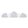 Bibo Set 5 cuscini paracolpi per culla e lettino Cloudy azzurro