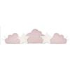 Bibo Set 5 cuscini paracolpi per culla e lettino Cloudy rosa