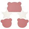 Bibo Set 5 cuscini paracolpi per culla e lettino Teddy Paddy rosa