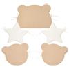 Bibo Set 5 cuscini paracolpi per culla e lettino Teddy Paddy beige