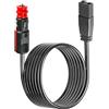 AromeLivii Cavo 12V 24V per Frigorifero Portatile Auto - Cavo Alimentazione Presa Accendisigari 2 Pin 3,5 m per Frigo Box Dometic Mobicool Waeco - Rame 16 AWG