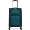 U.S. Traveler Aviron Bay - Valigia espandibile Softside con ruote girevoli, Verde acqua, Carry-on 22-Inch, Aviron Bay - Valigia espandibile Softside con ruote girevoli