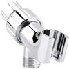 Tyenaza Supporto per Soffione Doccia, Soffione Doccia con Doccetta a Mano, Cromato 3 vie Supporto per Collegare Braccio Doccia e Tubo Doccia