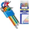MONTERAL Set Chiavi Torx T10-T50 9 Pezzi - Brugole Torx Realizzati in Acciaio al Cromo-Vanadio Legato CrV S2 Hanno una Finitura Colorata