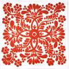 Tumia LAC Piastrelle Ceramica Messicane Talavera - Gilberto Artigianali Piastrelle Cucina, Bagno, Sottopentola e Fai-da-Te, Decorativo stile Mediterraneo - Pacco da 10