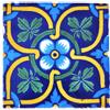 Tumia LAC Piastrelle Ceramica Messicane Talavera - Zacarias Artigianali Piastrelle Cucina, Bagno, Sottopentola e Fai-da-Te, Decorativo stile Mediterraneo - Pacco da 10