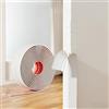 Jobon Modanatura autoadesiva per bordi, colore bianco, flessibile, multifunzione, autoadesiva, 6,1 m x 2 cm, per porte, finestre, pareti, cucina, piastrelle, utilizzato per la protezione degli angoli