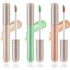 Apooliy Set Di 3 Sticks Correttori,Copertura Totale,Bastone Liquido Leggero,Bastone Anti-correttore Impermeabile Per Occhiaie,Macchie, Macchie Di Invecchiamento, Acne, Lentiggini