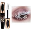 HISUNBEN Mascara viola impermeabile, 10 ml, resistente all'acqua, a lunga durata, volumizzante, per Natale, Halloween, feste, matrimoni (Tubo nero - Bianco)